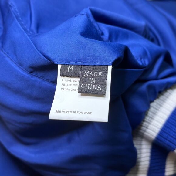 Chicago Cubs JH Design Embroidered Reversible Full Snap Fleece Jacket Medium - Picture 6 of 7